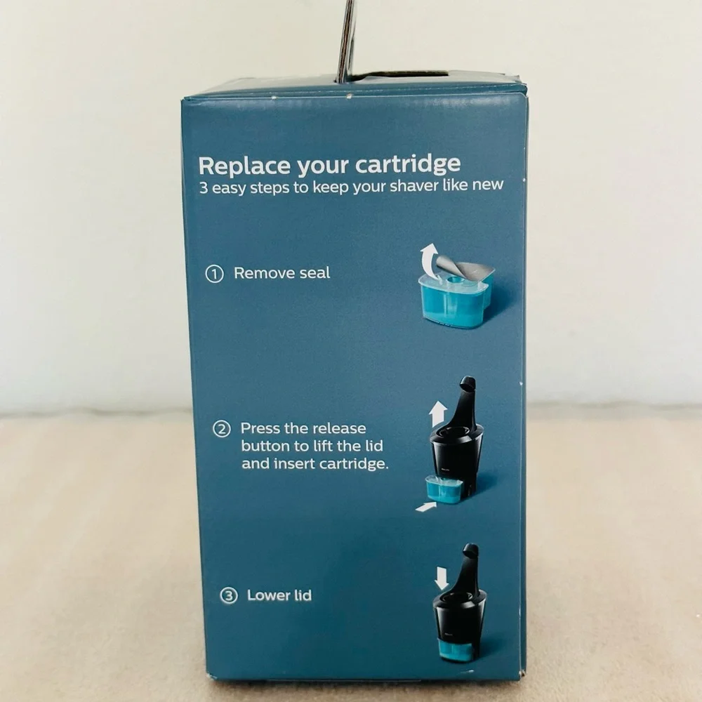 🪒 Philips 🪒 Norelco Cleaning C.artridge for SmartClean System, 2 Count, JC302